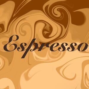 Espresso Swirl Picture Painting